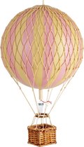 Authentic Models - Luchtballon 'Travels Light' - roze - diameter luchtballon 18cm