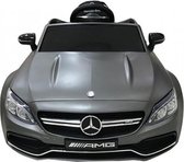 Elektrische Kinderauto Mercedes-Benz C63 AMG Grijs 12V Met Afstandsbediening FULL OPTION