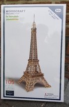 Bouwpakket Eiffeltoren Supergroot 106 cm. hoog van hout