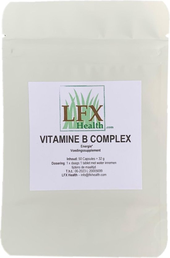 Bol Com Vitamine B Complex Lfx Health 50 Stuks