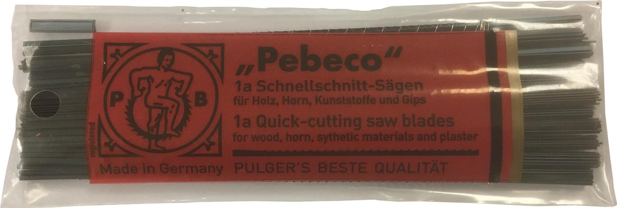 Niqua Pebeco Figuurzagen - Maat 00 - 144 Stuks