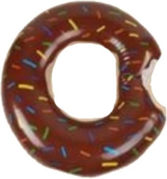 Opblaasbare chocolade donut voor in het zwembad 60 centimeter