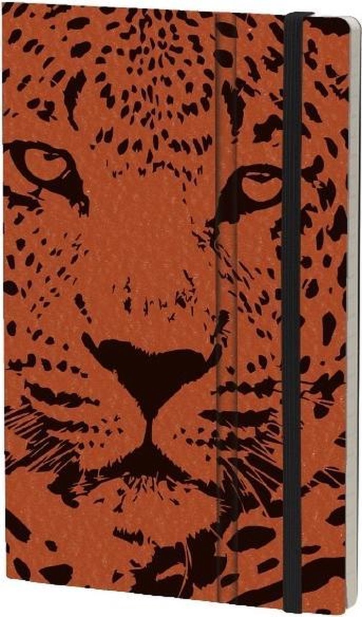 Stifflexible Notitieboek Leopard 21 X 13 Cm Karton/ivoor Papier