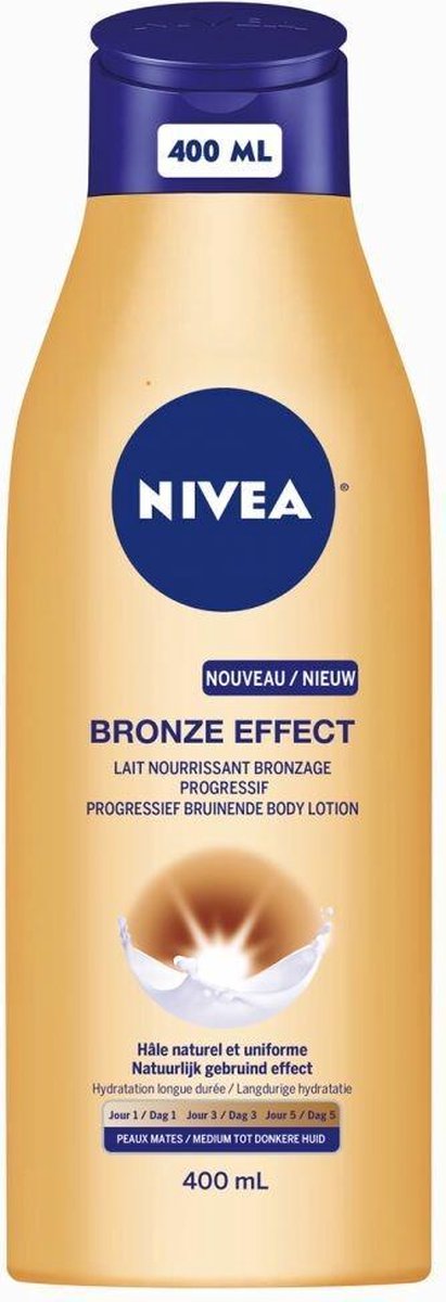 NIVEA Zelfbruiner Bronze Effect Body Lotion - Medium tot Donkere Huid - 400 ml - NIVEA
