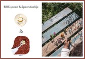 BIBS speen 6 18 mnd - (maat 2) - & Speendoekje Wallabiezzz - White / Stip Roest