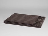 Yumeko plaid kasjmierblend stripe chestnut 130x190