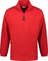 Santino fleece sweater Serfaus - rood - maat S