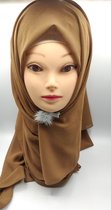 Elegant sjaal,hijab, hoofdoek, khakhi scarf voor vrouwen .