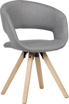 Pippa Design gestoffeerde eetkamerstoel - lichtgrijs