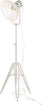 J-Line Staande Lamp Vloerlamp Rond Metal/Glas Wit