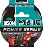 Bison power repair tape zwart - 10 meter