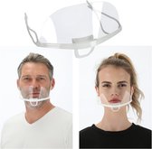 Face Shield - Gezichtscherm - Transparant Mondkapje - Doorzichtige Mondmaskers - Plastic Vizier - Per 2 Stuks