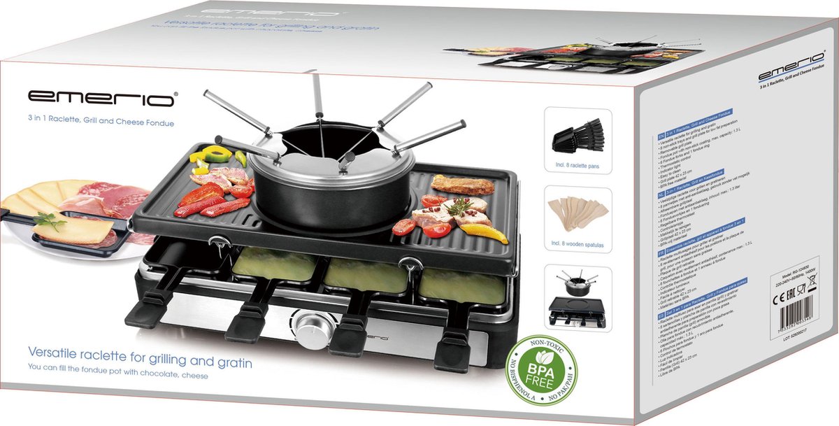 Emerio Rg-124930 Gourmet En Fondue Set Zwart/Rvs – foto 6