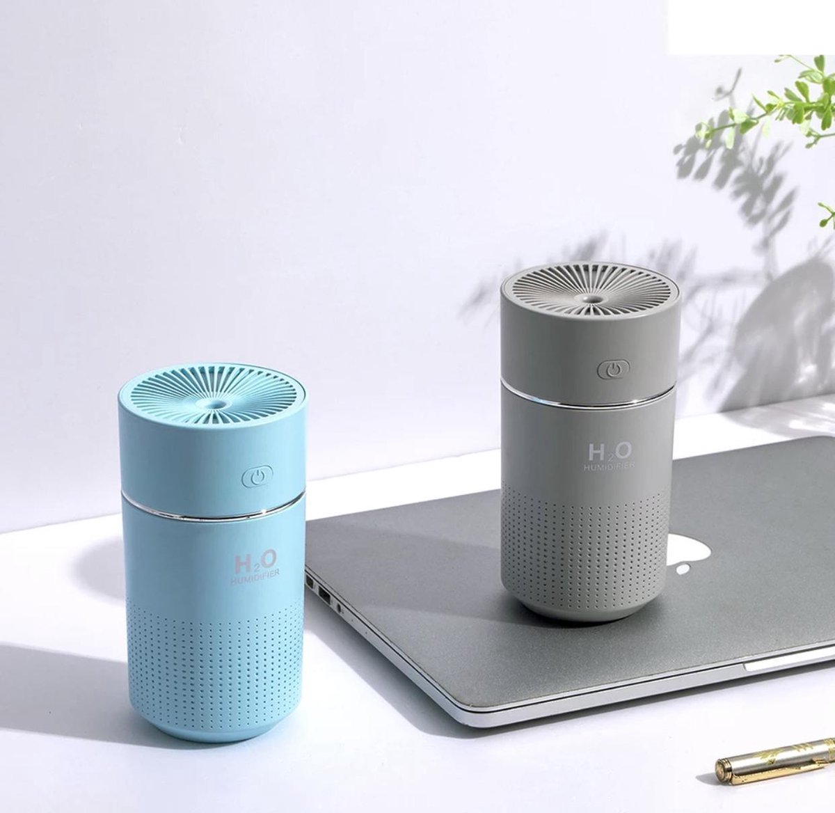 Goedkoopste Luchtbevochtiger met Sfeer/Nachtlampje 360ML - Aromatherapie - Verdamper - Vernevelaar - Luchtreiniger - AirCooler - Humidifier - Grijs!