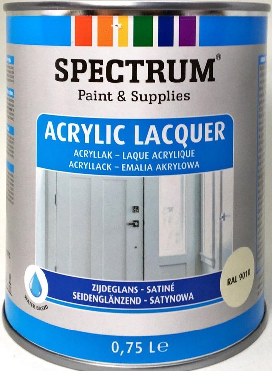 evalueren vastleggen Ontmoedigen Spectrum Acrylic Lacquer Ral 9010 Zijdeglans | bol.com