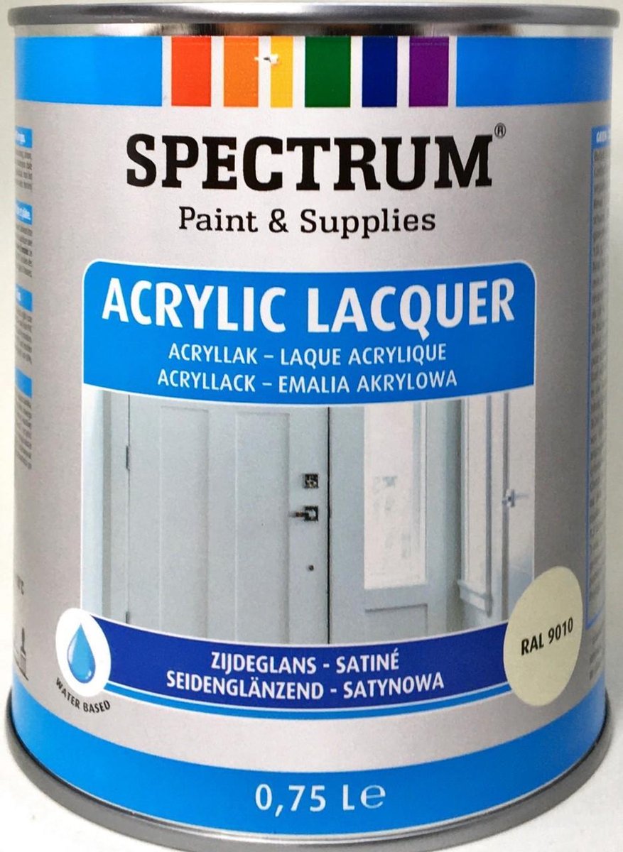 Spectrum Acrylic Lacquer Ral 9010 Zijdeglans | bol.com