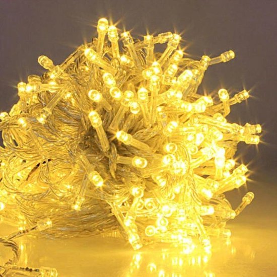 Vermelding Gezondheid slepen Led verlichting snoer 20 meter 200 lampjes geel | bol.com