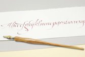 Kalligrafie Set Handwritmic Olive  Wood Nib Penhouder + 2 stuks Hiro Leonardt 41 / Crown Nibs