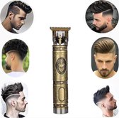 NTRONIC - Luxe Tondeuse - Professionele Trimmer - Boeddha - Groomer - Scheerapparaat - Baardtrimmer - Precisietrimmer - Haarstyling - Haartrimmer - Goudkleurig - Buddha - Draadloos - Inclusie