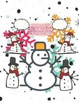 Happy Snow Coloring Book For Christmas