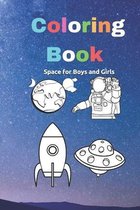 Coloring Book Space for Boys and Girls