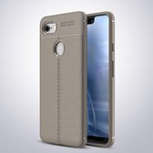 Google Pixel 3 XL Hoesje - Mobigear - Luxury Serie - TPU Backcover - Grijs - Hoesje Geschikt Voor Google Pixel 3 XL