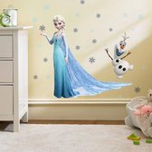 Disney prinses frozen 2 muursticker Princess - olaf - kinderkamer - speelgoed - jurk - pop - dvd - figuren - Viros