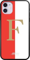 6F hoesje - geschikt voor iPhone 11 -  TPU Case - Feyenoord - F #ffffff