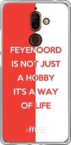 Nokia 7 Plus Hoesje Transparant TPU Case - Feyenoord - Way of life
