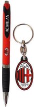 AC Milan Stylo + Metalen Sleutelhanger Logo