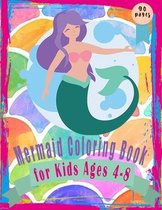 Mermaid Coloring Book for Kids Ages 4-8