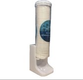 Transparant modern wattenschijfjeshouder- Wattenschijf houder-Wattenschijfjes dispenser-Wit