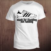 t-shirt 'made for standing not running' maat medium