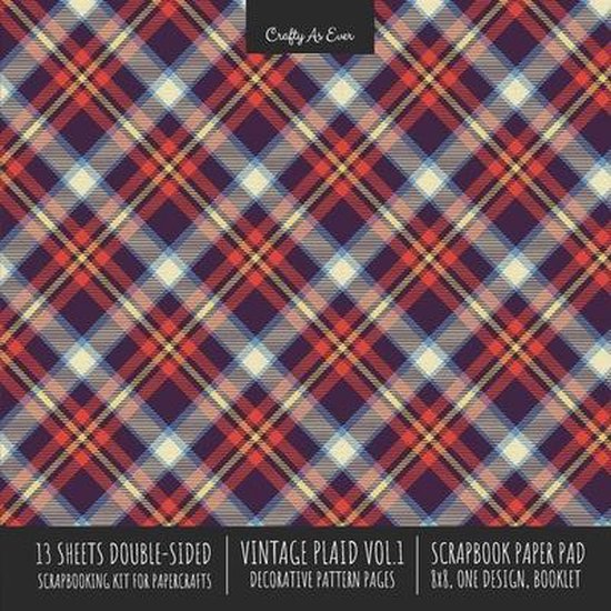Vintage Plaid 1 Scrapbook Paper Pad 8x8 Scrapbooking Kit for ... - cover
