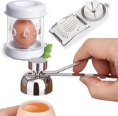 Set Eiersnijder / Ei opener / ei peller