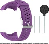 Paars siliconen bandje voor de Polar M400 en M430 - horlogeband - polsband - strap - siliconen - rubber - purple
