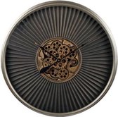 Radarklok type Stefan Staal 80 x 8,5 cm | Zwart met goud