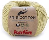 Katia Fair Cotton 34 - pistache - 1 bol = 50 gr. = 155 m. - 100% biol. katoen