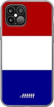 6F hoesje - geschikt voor iPhone 12 - Transparant TPU Case - Nederlandse vlag #ffffff