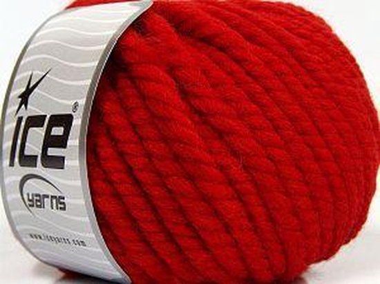breien met breinaalden maat – 12 mm. rode breiwol dik kopen pakket van... | bol.com