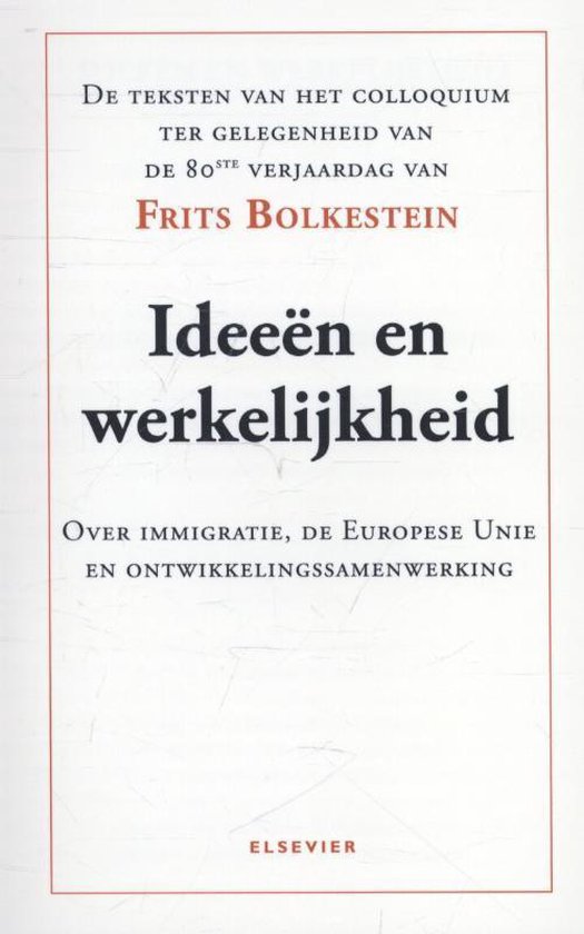Cover van het boek 'Ideeen en werkelijkheid' van Frits Bolkestein