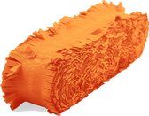 Crepe guirlande slinger oranje 5 mtr ( 9cm breed)