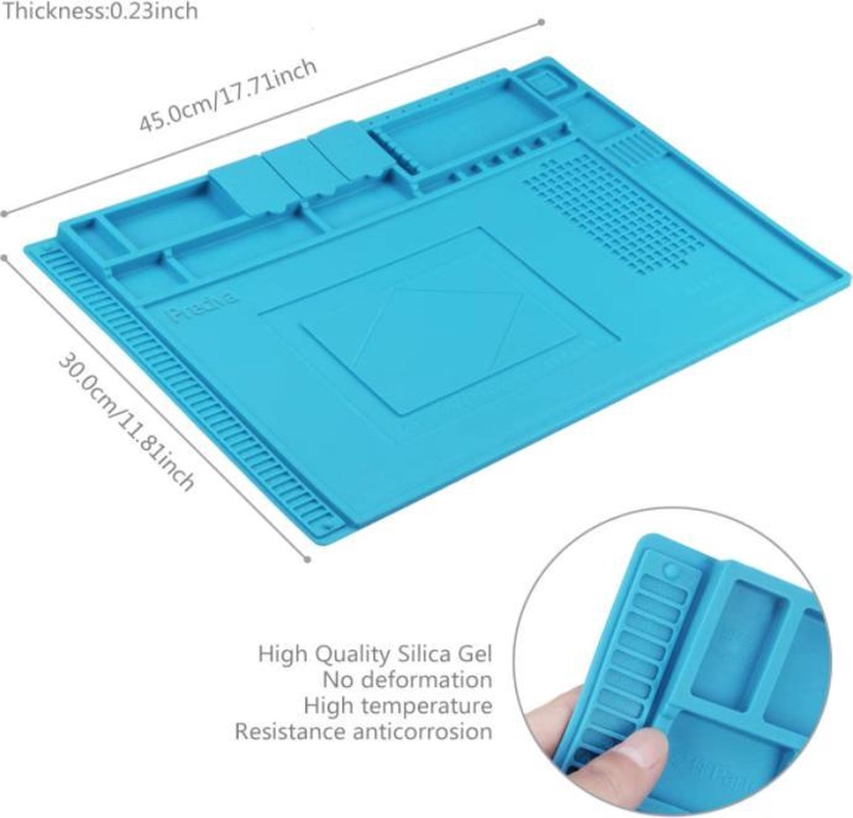 Tapis de Soudure Magnétique en Silicone Résistant à la