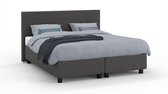 Karlsson boxspring Autentik Tunn vlak met Easy pocket 2-persoons - Tweepersoons - Etna anthracite