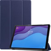 Tablet Hoes geschikt voor Lenovo Tab M10 HD tri-fold Hoes - 2e Generatie (TB-X306) - 10.1 Inch - Auto Sleep/Wake Functie - Donker Blauw