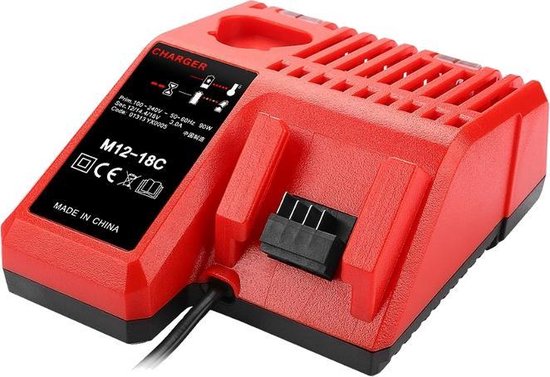 Lader voor Milwaukee M12 - M14 - M18 voor NI-CD, NI-MH en Li-ion accu's - 4932451079