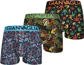 GIANVAGLIA® - Boxershort - Flower - 3 Pack - Maat XXL