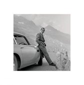 James Bond Poster - Aston Martin - 40 X 40 Cm - Zwart