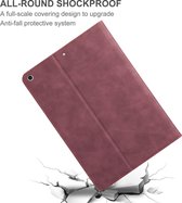 Tablet Hoes geschikt voor iPad 2020 / 2019 10.2 inch - Book Case Leer Slimline Rood