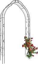 Relaxdays Rose Arch avec décoration d'oiseaux, arche de jardin, aide au rang, plantes grimpantes en fer
